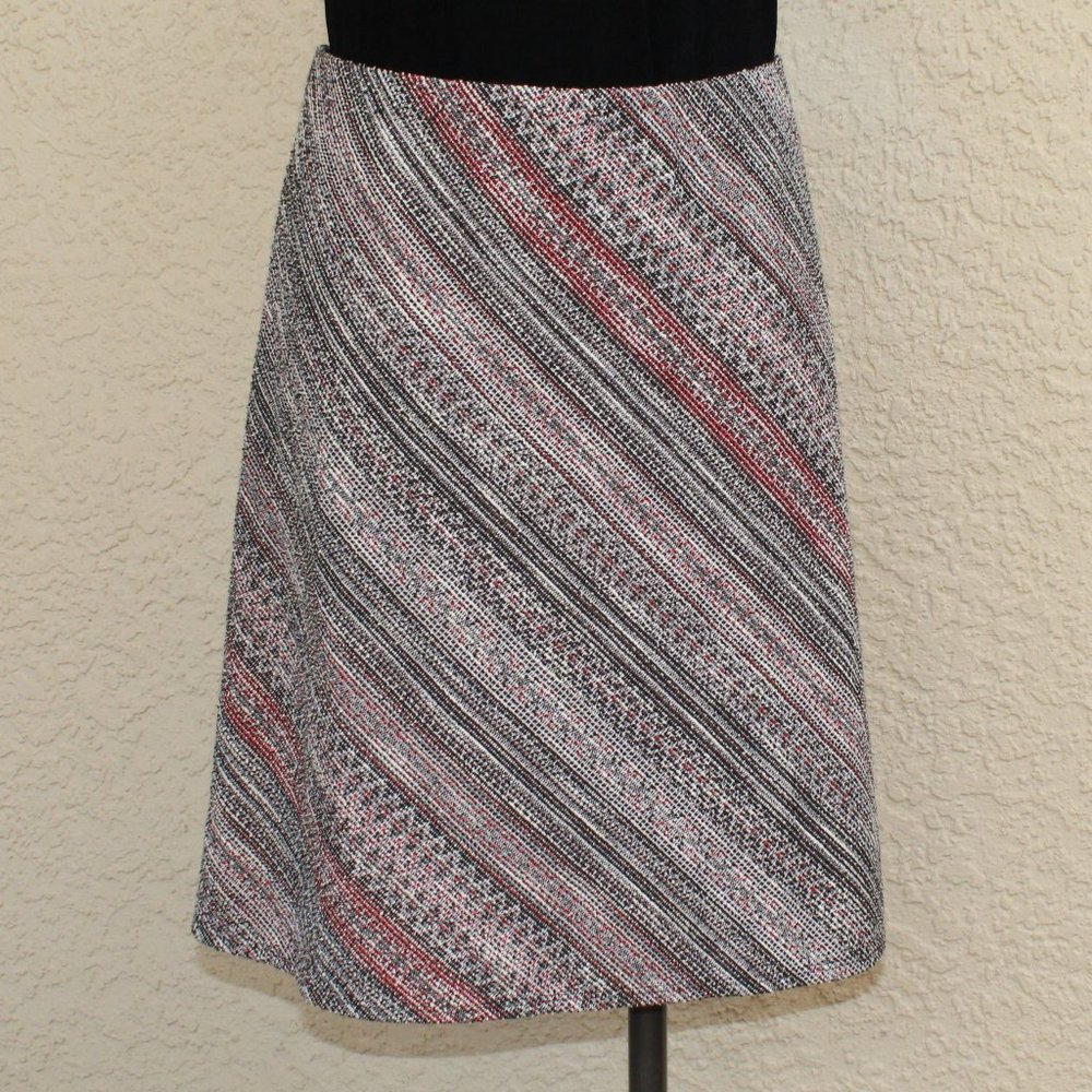 Margaret M Nubby Textured Short Skirt